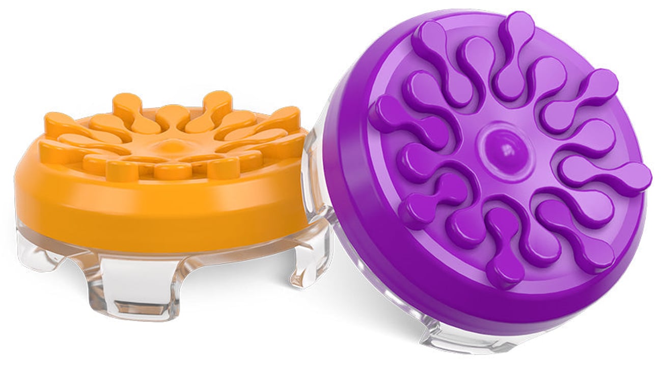 Nakładki KontrolFreek Splash Orange Purple dla Joy-Con - Widok ogólny