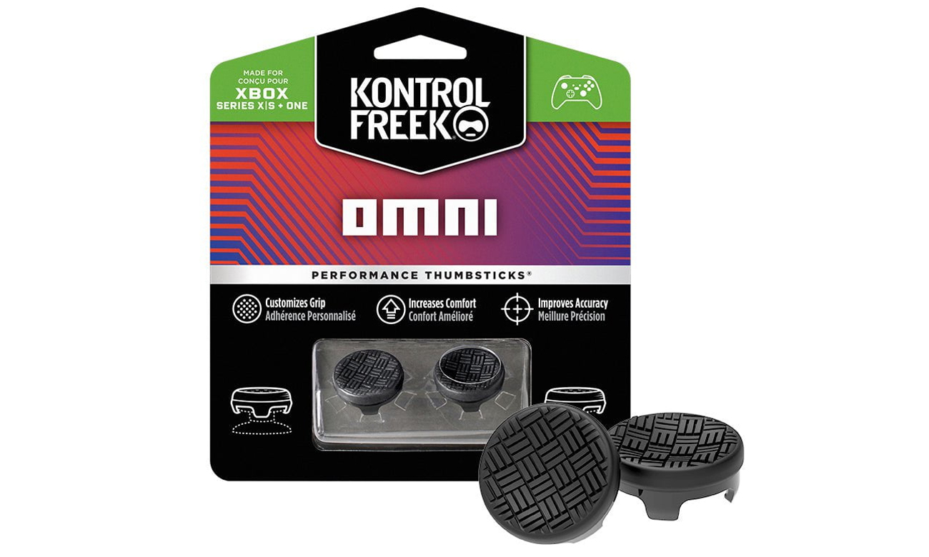 Nakładki na drążki KontrolFreek Omni do Xbox Czarne - Widok ogólny