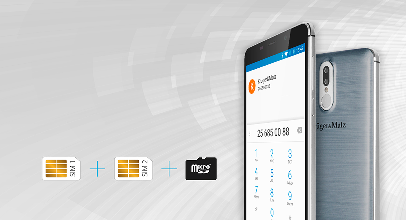 Kruger&Matz FLOW 5 plus obsługa Dual SIM