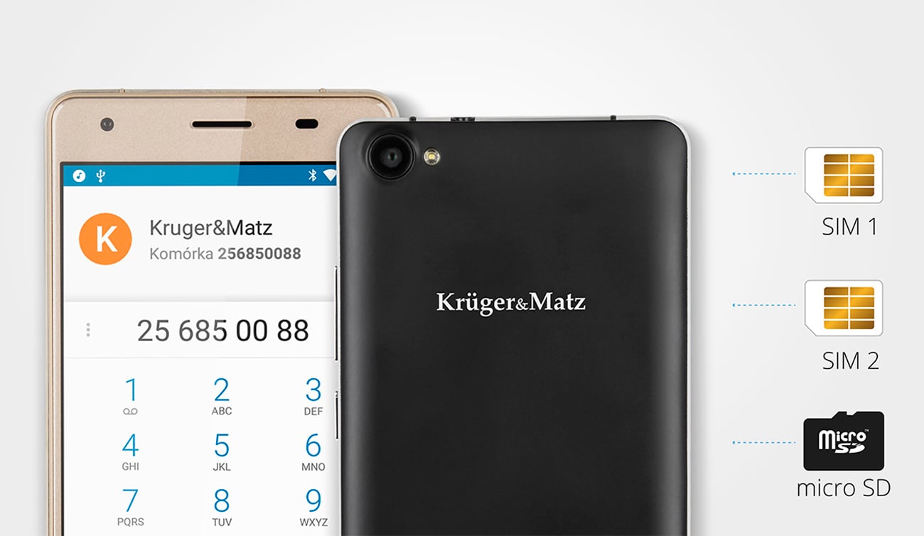kruger&matz FLOW 5 obsługa Dual SIM