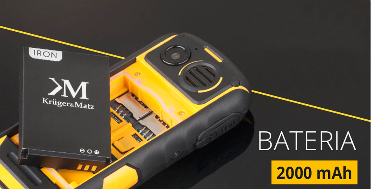 czarny Kruger&Matz Iron odporna konstrukcja IP68