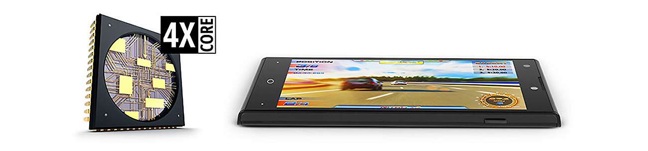 czarny Kruger&Matz LIVE 2 czterordzeniowy procesor Snapdragon 400