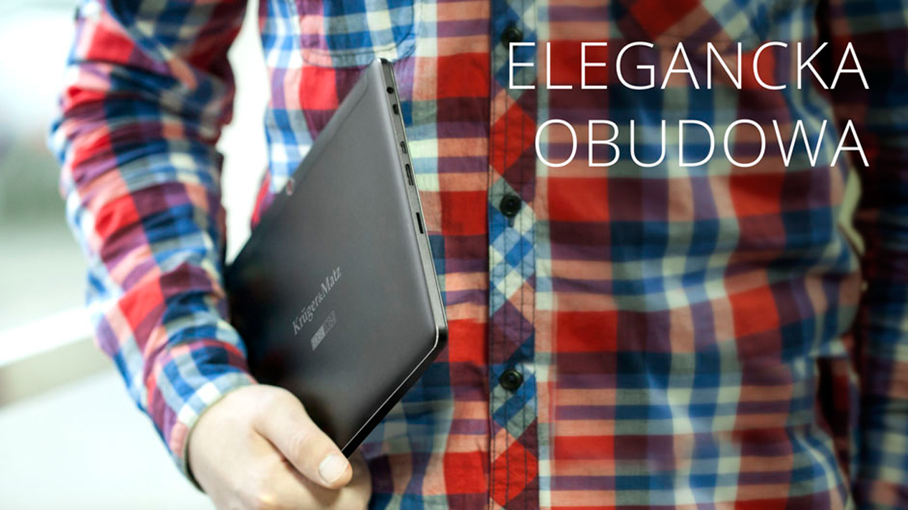 tablet 2w1 Kruger&Matz Edge 1084S lekka konstrukcja stylowa czarna obudowa