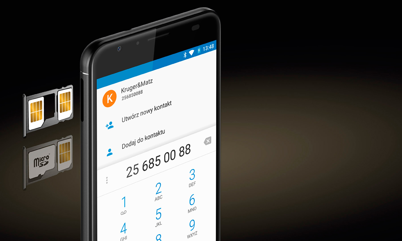 Kruger&Matz LIVE 5+ obsługa dual SIM