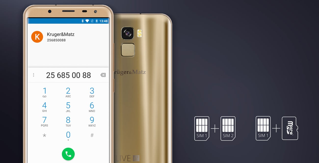 Kruger&Matz LIVE 6+ obsługa Dual SIM
