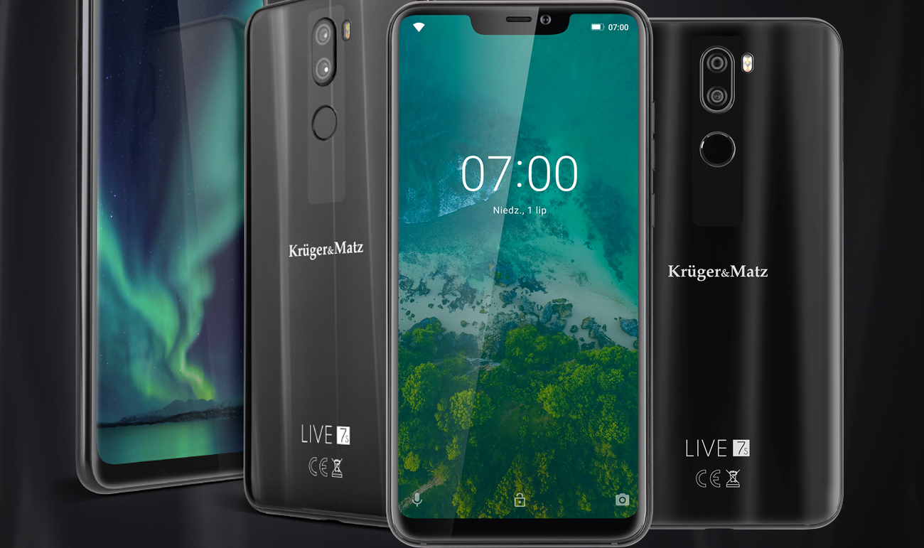 Kruger&Matz LIVE 7S stylowy design szkło akrylowe