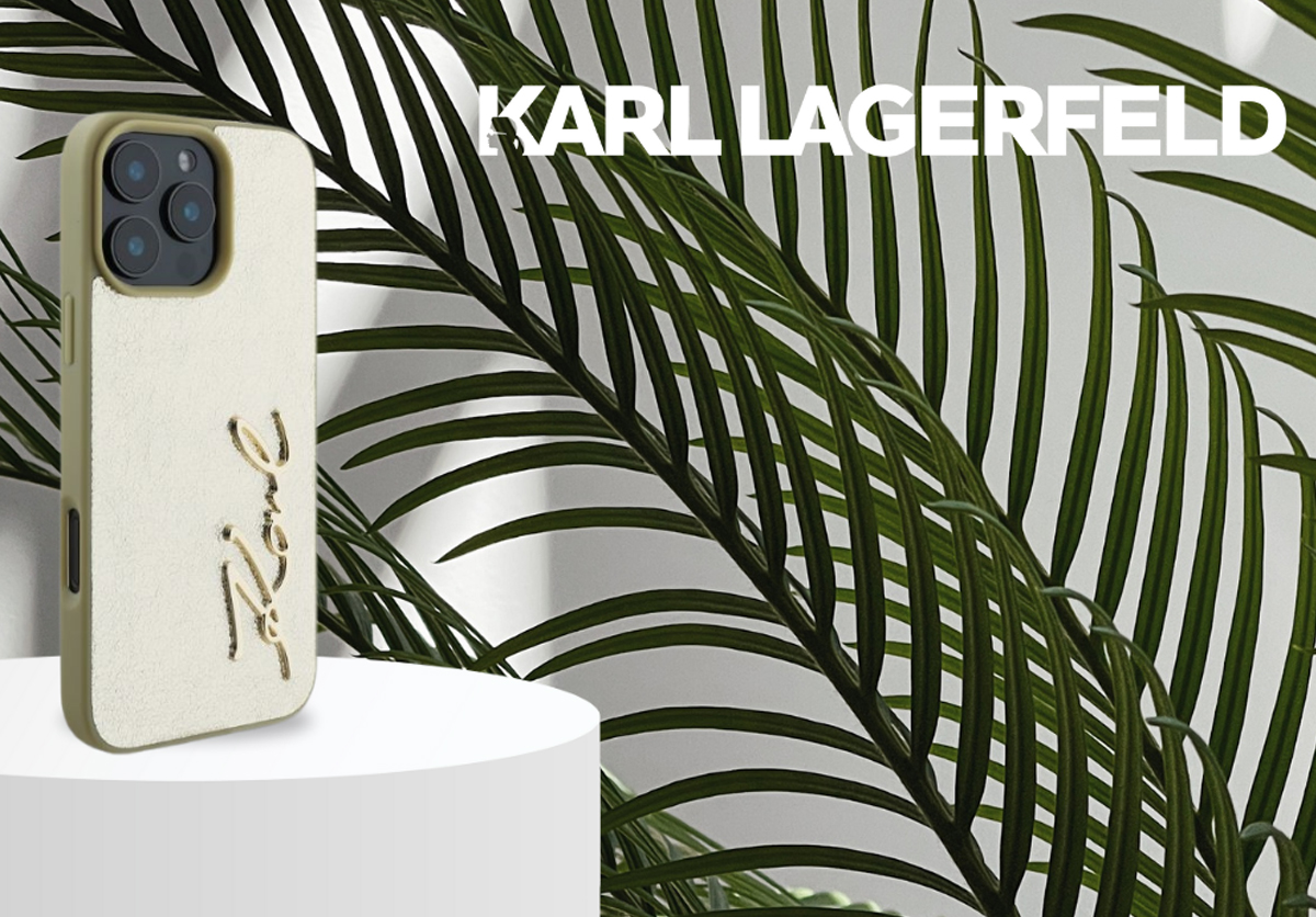 Etui Karl Lagerfeld Metal Signature do iPhone 16 Pro Max złoty