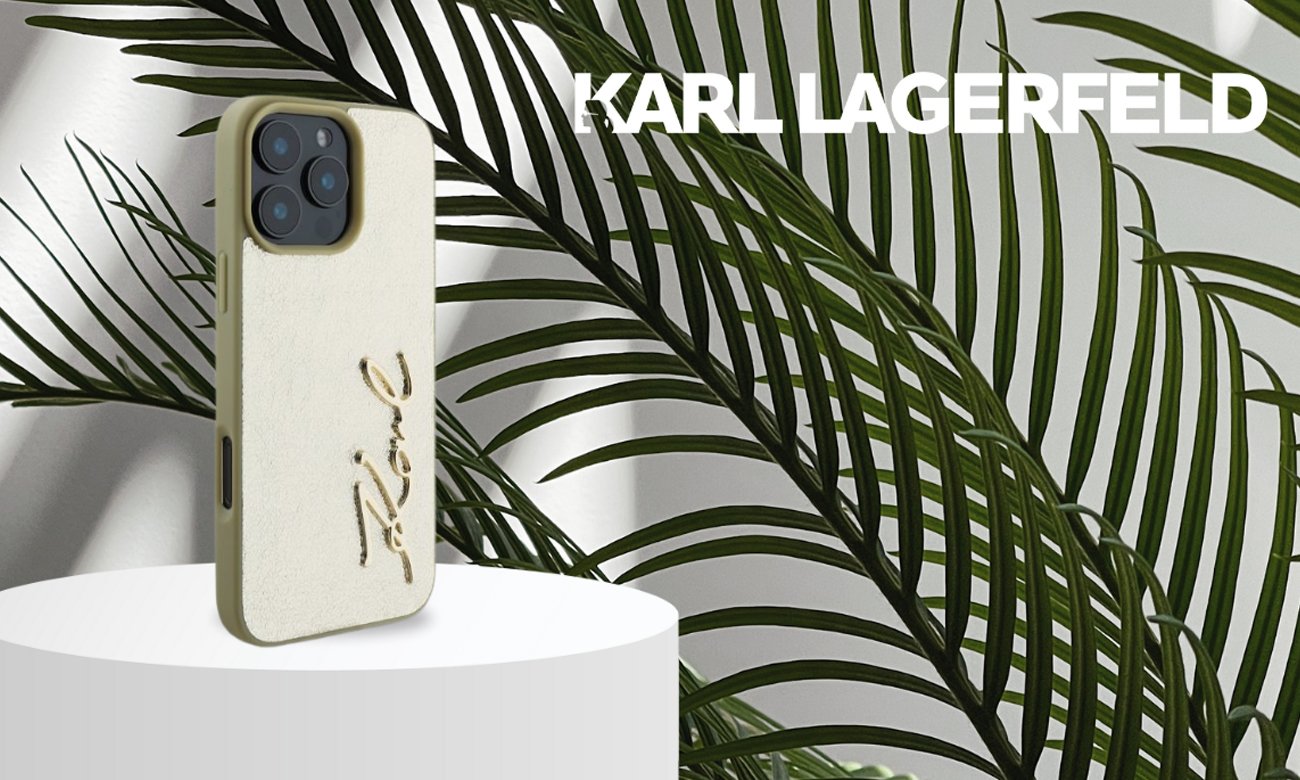 Etui Karl Lagerfeld Metal Signature do iPhone 16 Pro złoty