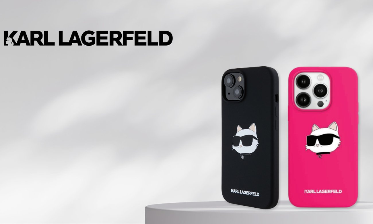 Etui Karl Lagerfeld Silicone Choupette Head Print do iPhone 16 fuksja