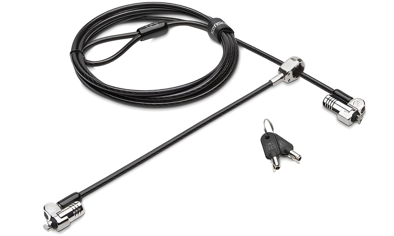 Podwójna blokada Kensington do laptopów z kluczem NanoSaver Dual