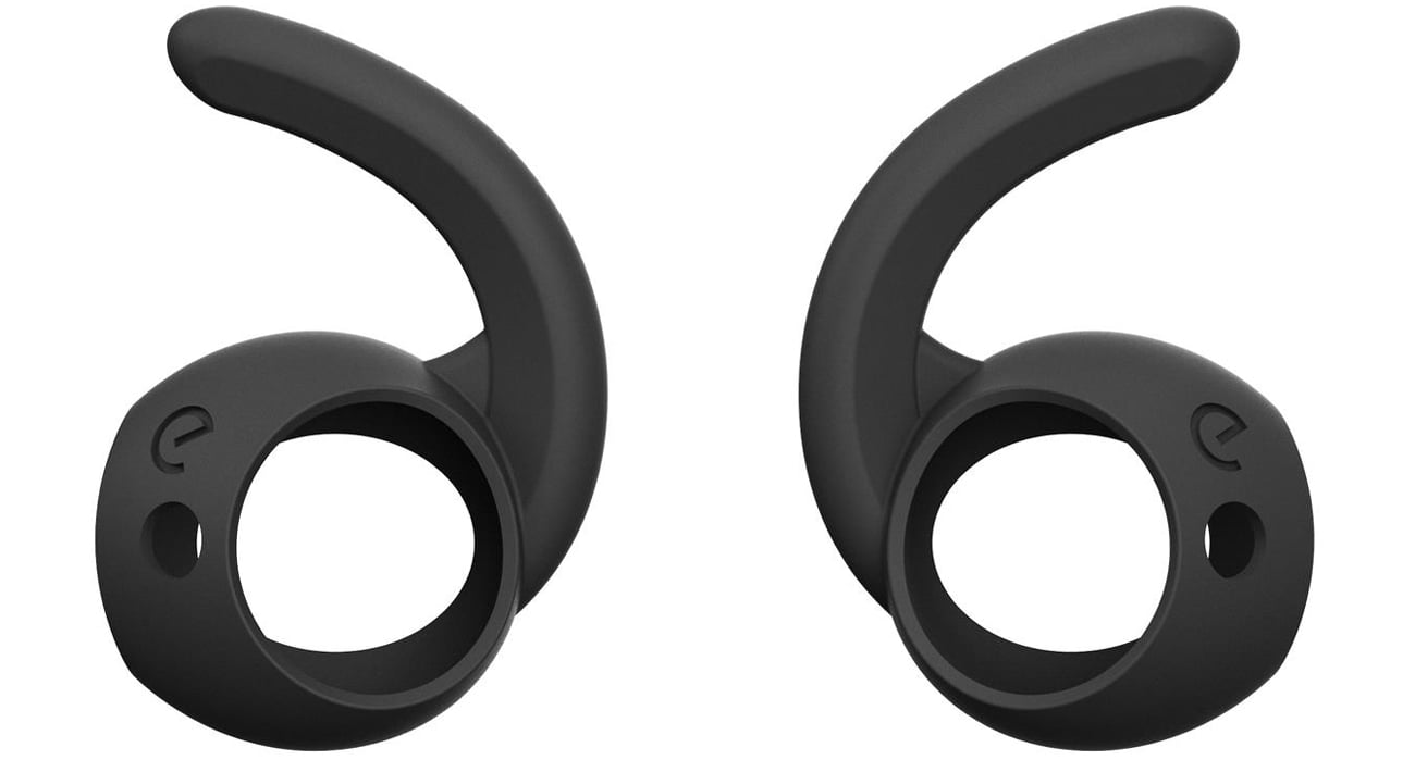 Nakładki KeyBudz EarBuddyz do AirPods 1/2 / EarPods Czarne - Widok ogólny