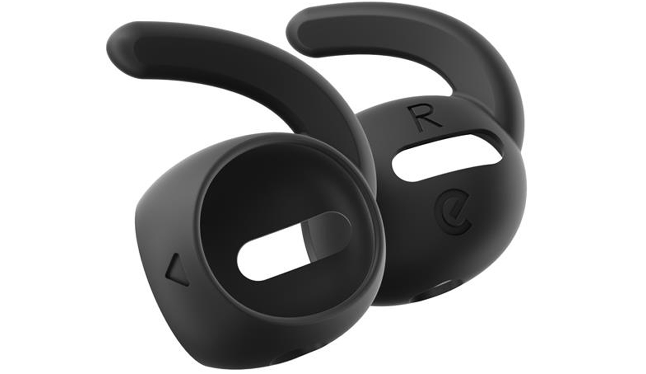 Nakładki KeyBudz EarBuddyz do AirPods Pro Czarne - Widok ogólny