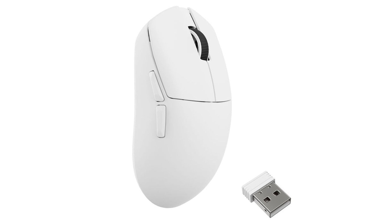 Kabellose Maus Keychron Lemokey G1 A3 8K in Weiß