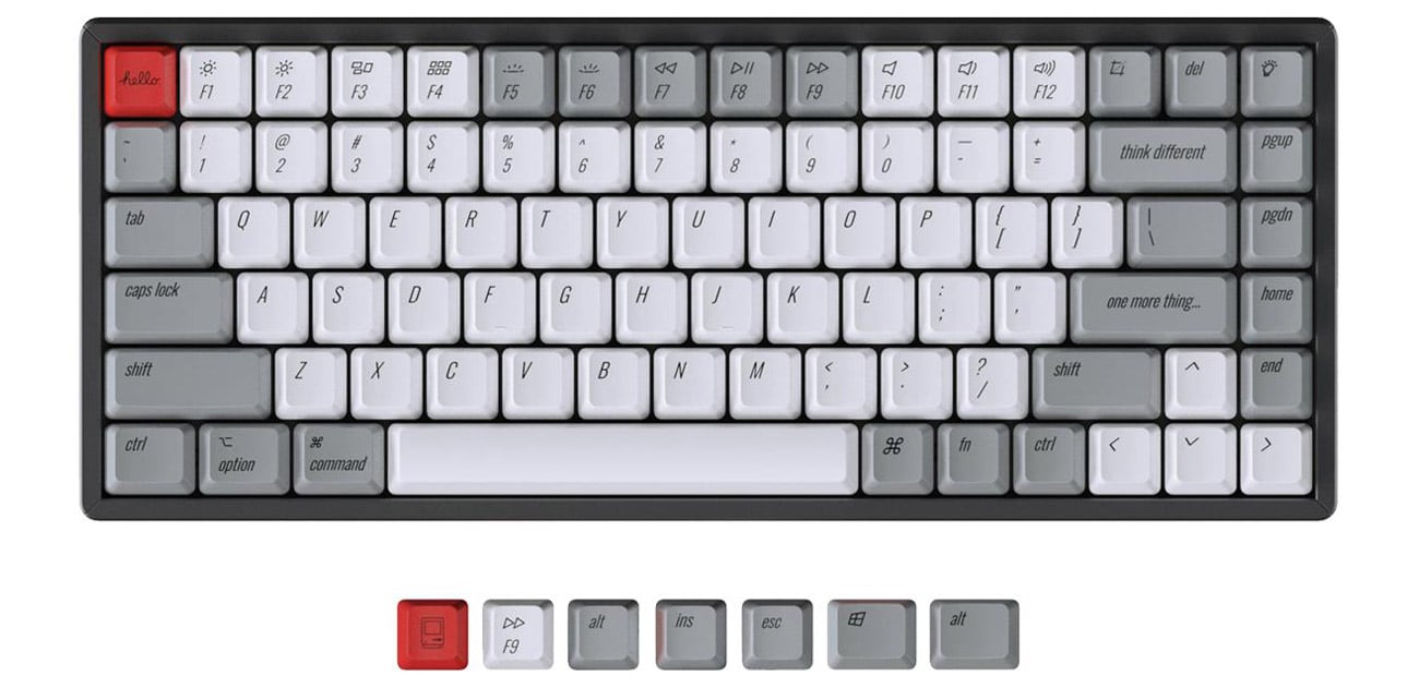 Keychron OEM Profile PBT Retro Keycap Set K2 / Q1