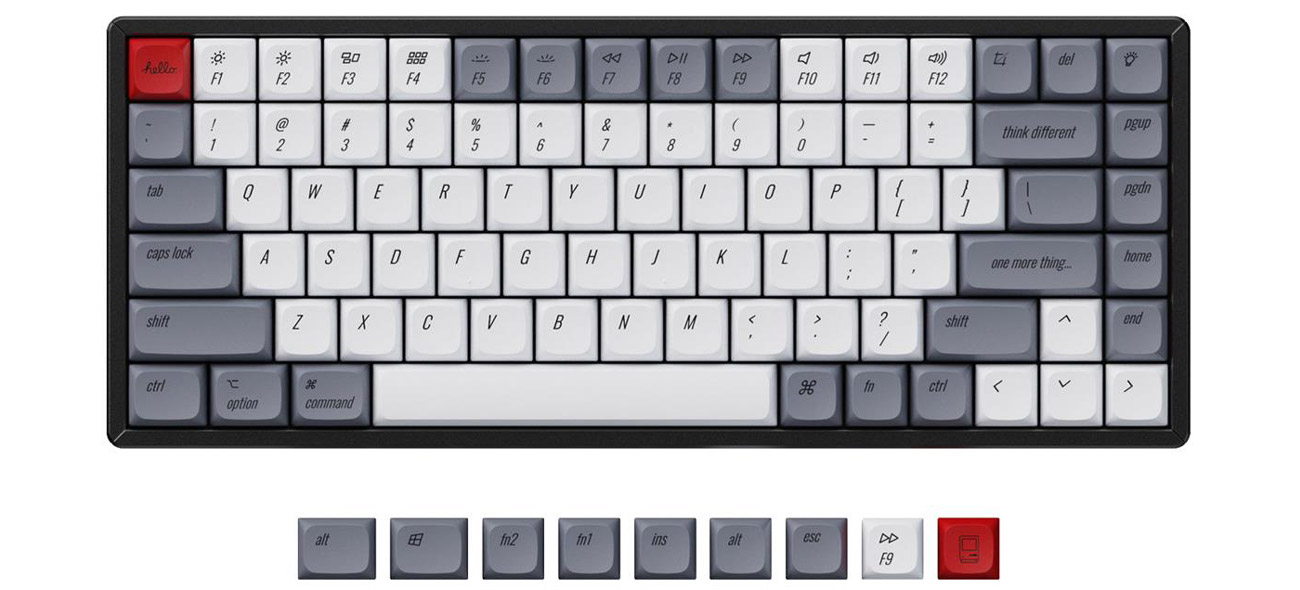 XDA Profile PBT Retro Keycap Set Q1/Q2/K2/K6