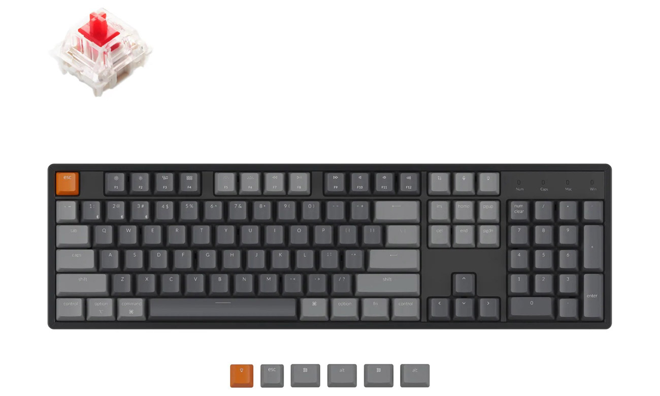 Bezprzewodowa klawiatura mechaniczna Keychron K10 C1