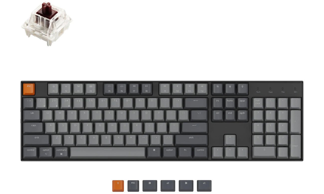 Klawiatura mechaniczna Keychron K10 J3 przełącznik