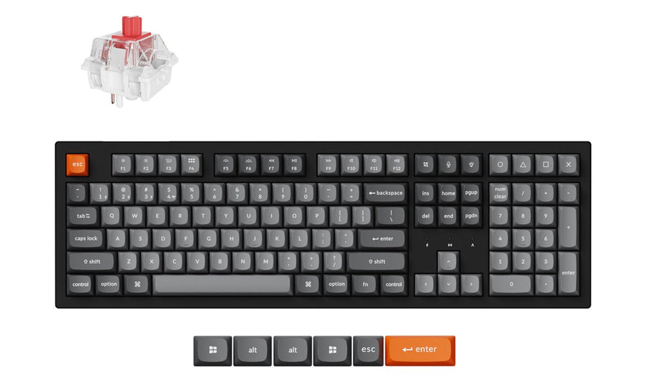 Kabellose Tastatur Keychron K10M-H1