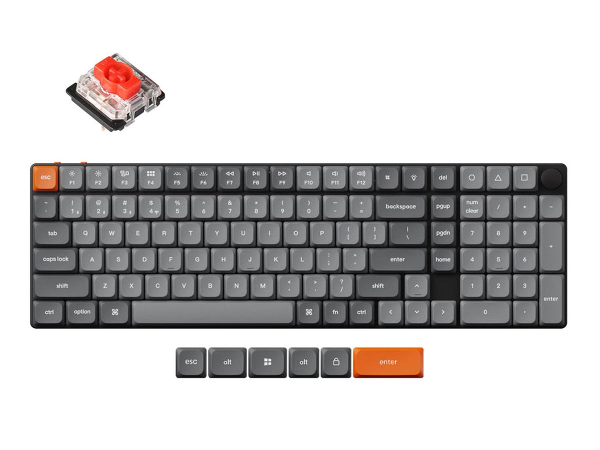 Keychron K17 Max B1 Ultra Slim Low Profile Gateron Red RGB