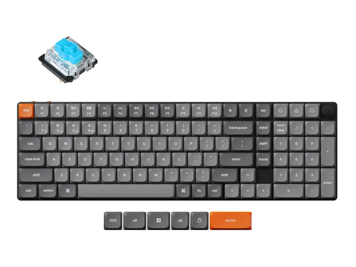 Keychron K17 Max B2 Ultra Slim Low Profile Gateron Blue RGB