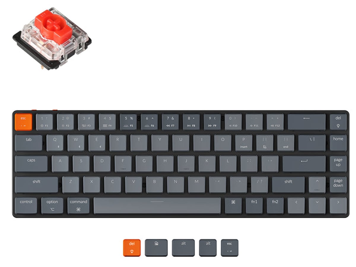 Klawiatura Keychron K7 G1 Gateron Red White Backlight