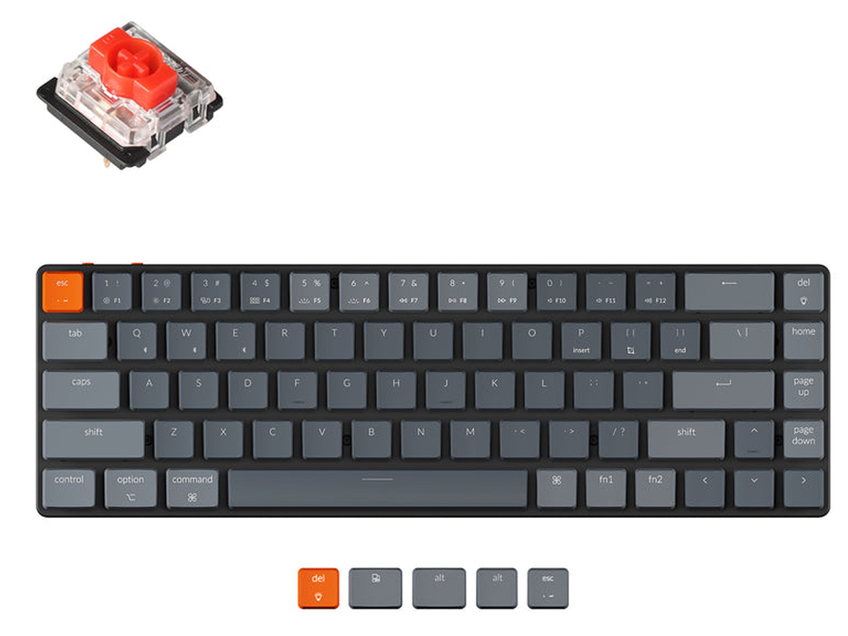 Klawiatura Keychron K7 G1 Gateron Red White Backlight