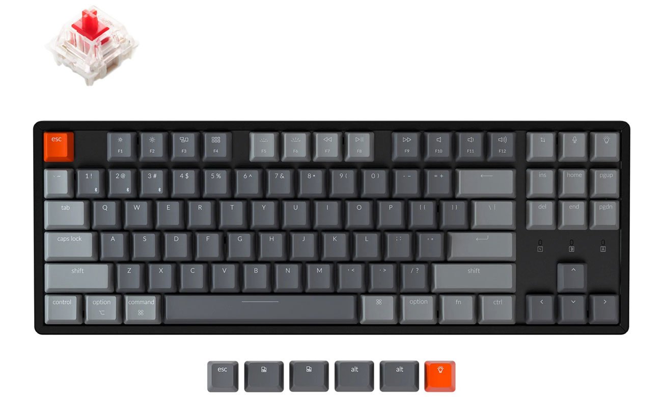 Klawiatura mechaniczna Keychron K8 C1 przełącznik