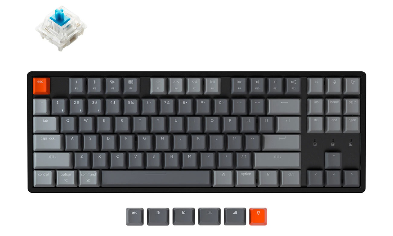 Klawiatura mechaniczna Keychron K8 C2 przełącznik