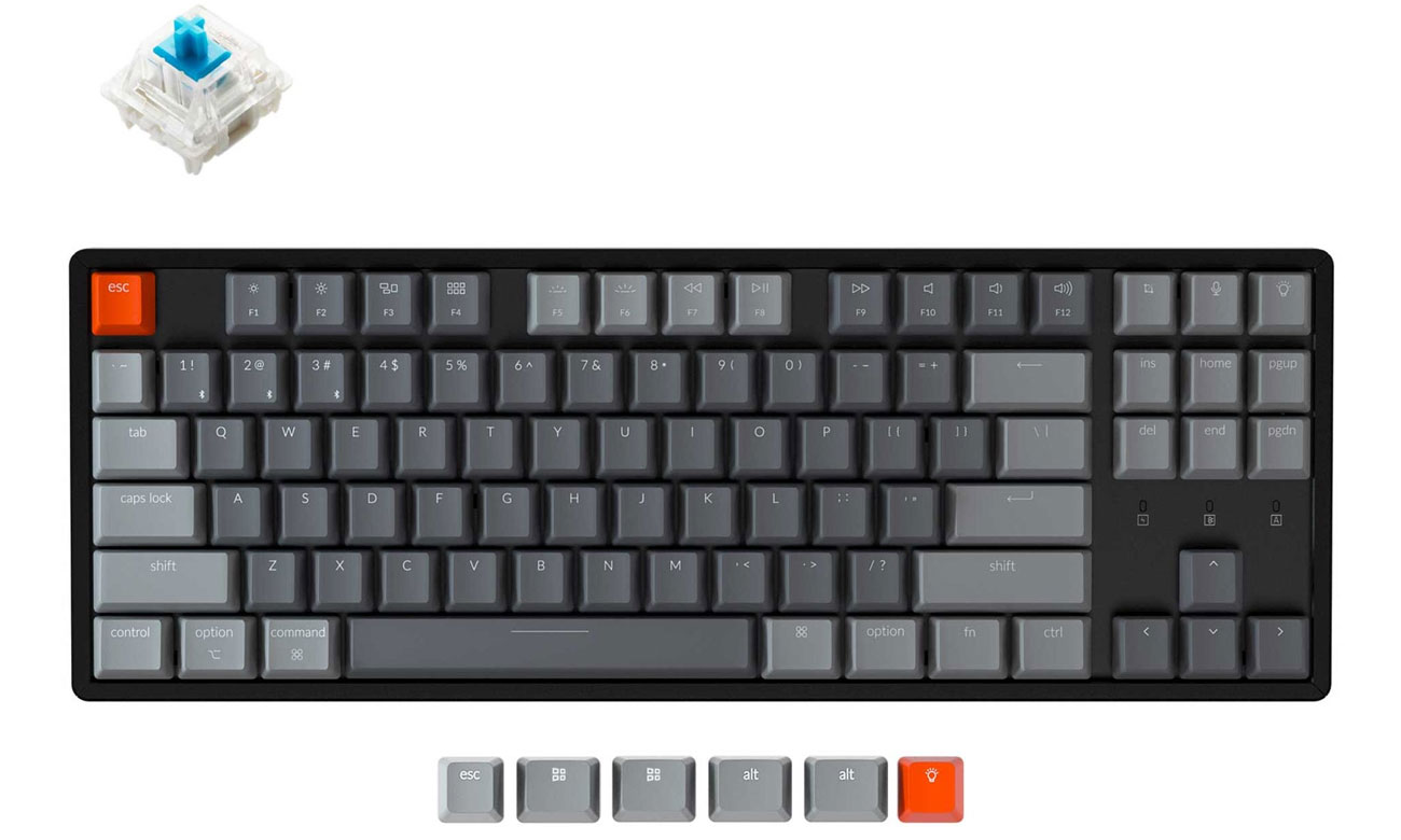 Klawiatura mechaniczna Keychron K8 C3 przełącznik