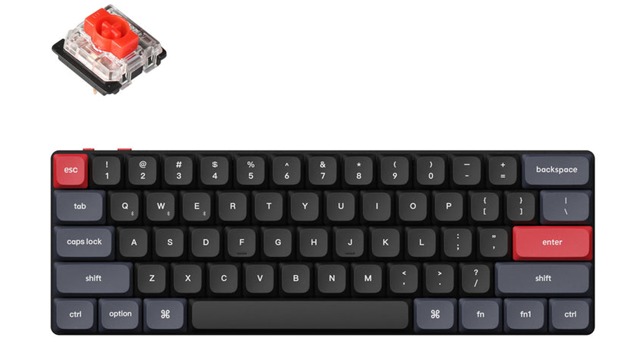 Klawiatura Keychron K9 Pro A1 Low Profile Gateron Red White Backlight