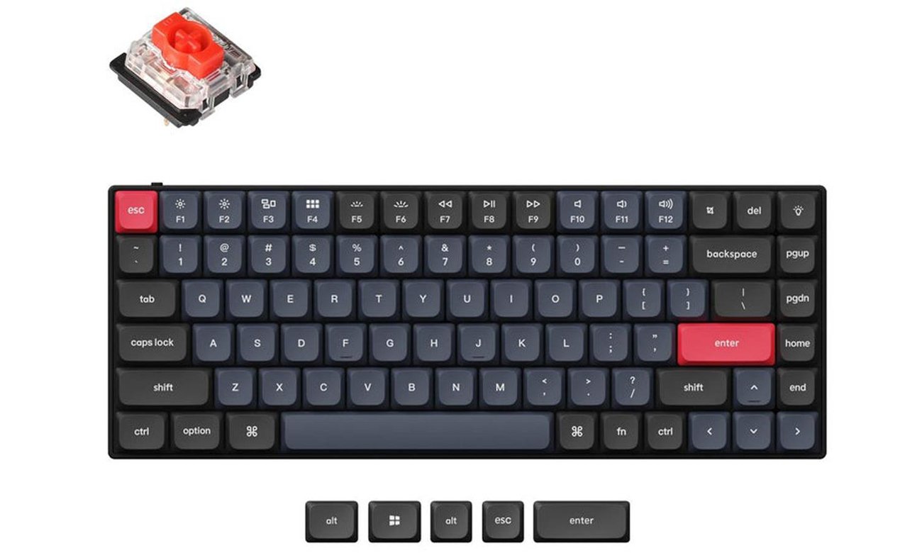 Klawiatura Keychron S1 B1 Red Switch RGB