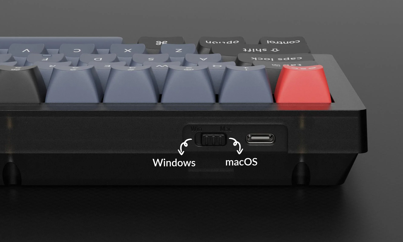 Keychron V2-D2 zmiana systemów