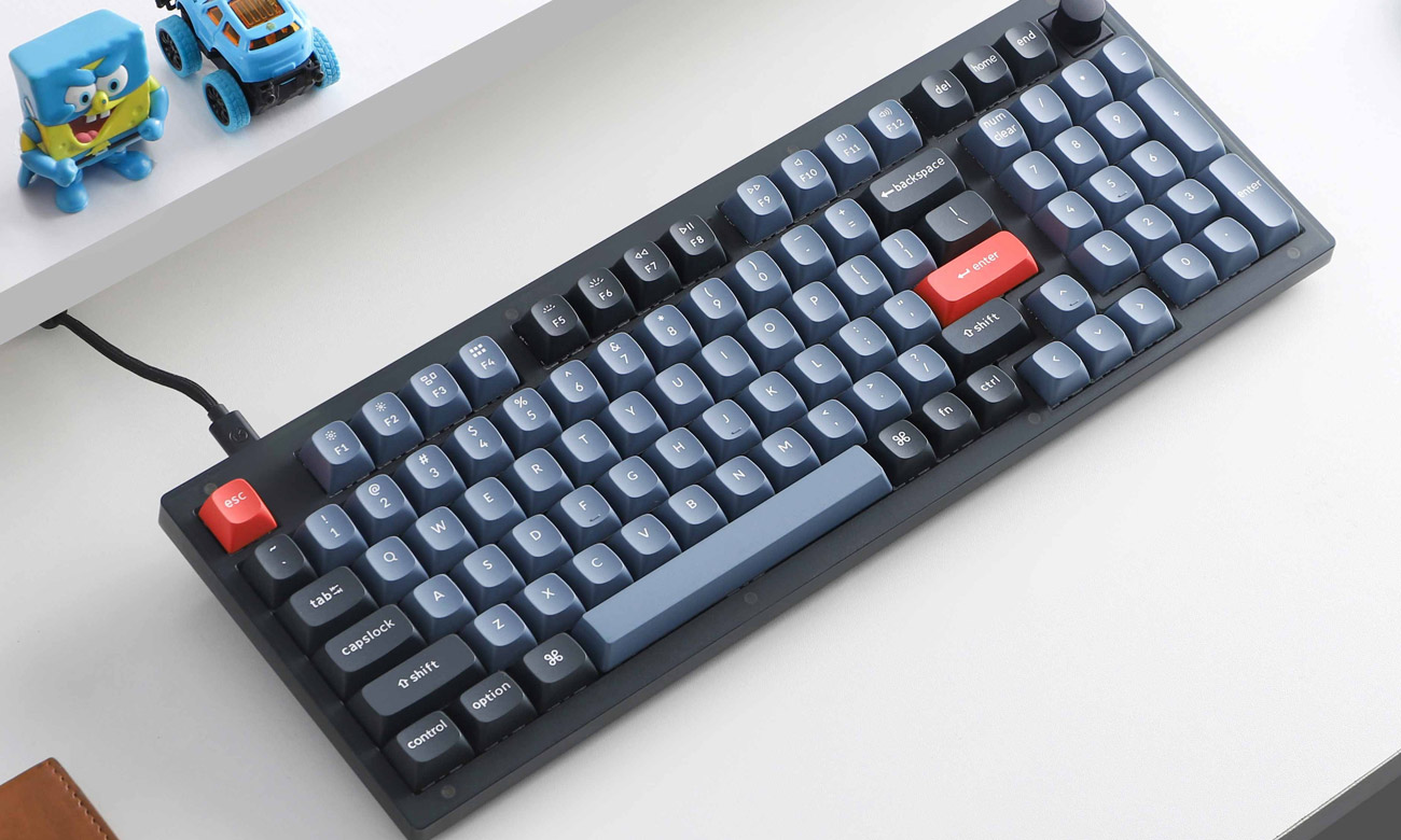 Keychron V5-D1 widok z góry pod kątem