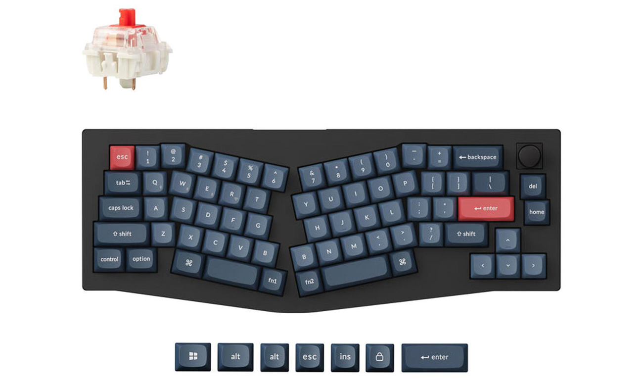 Keychron V6 MAX Gateron Jupiter赤軸 Keychron V6 Max D1 Gateron Jupiter Red - Klawiatury