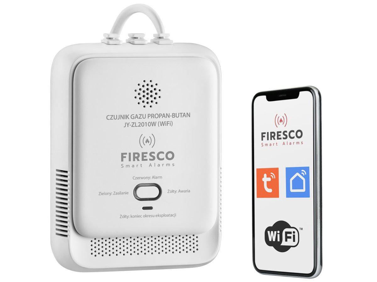 Czujnik LPG Kidde Firesco JY-ZL2010W z Wi-Fi - Widok ogólny