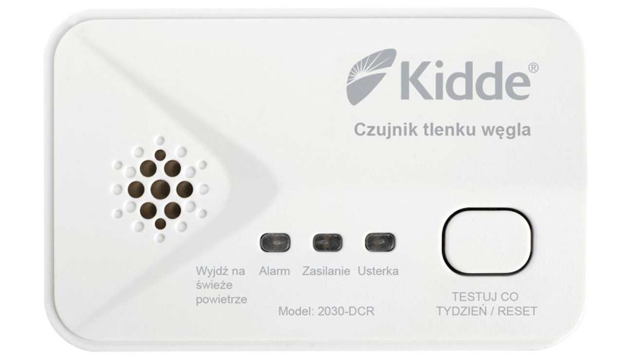Czujnik tlenku węgla Kidde 2030-DCR - Widok od przodu