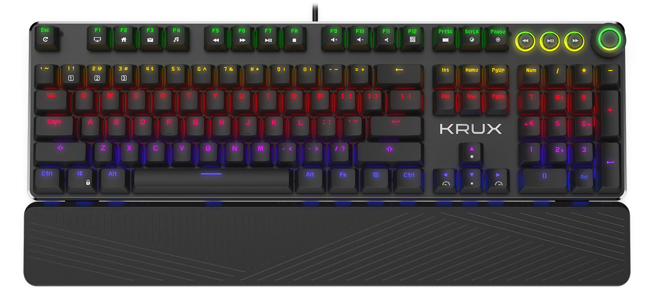 Pasjonujący gaming z klawiaturą KRUX Crato Pro RGB