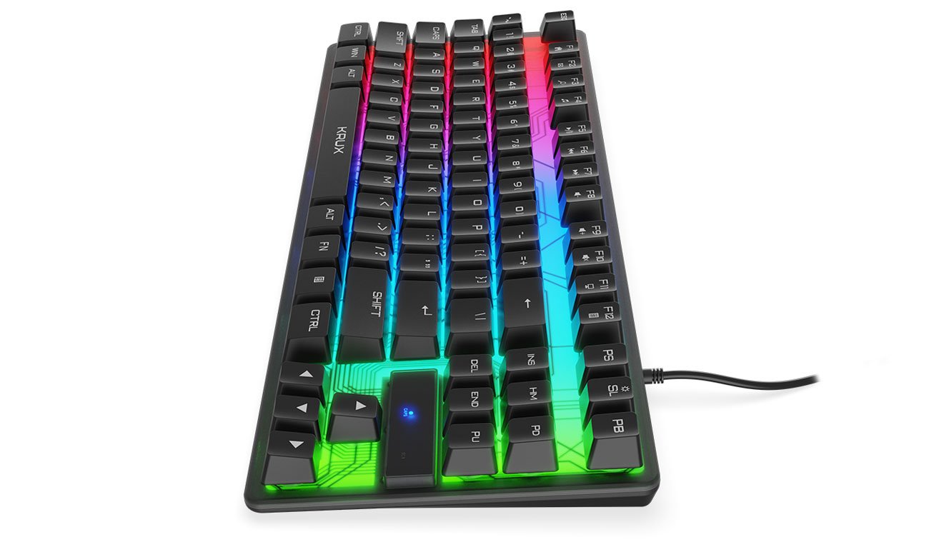 krux solar rgb gaming keyboard