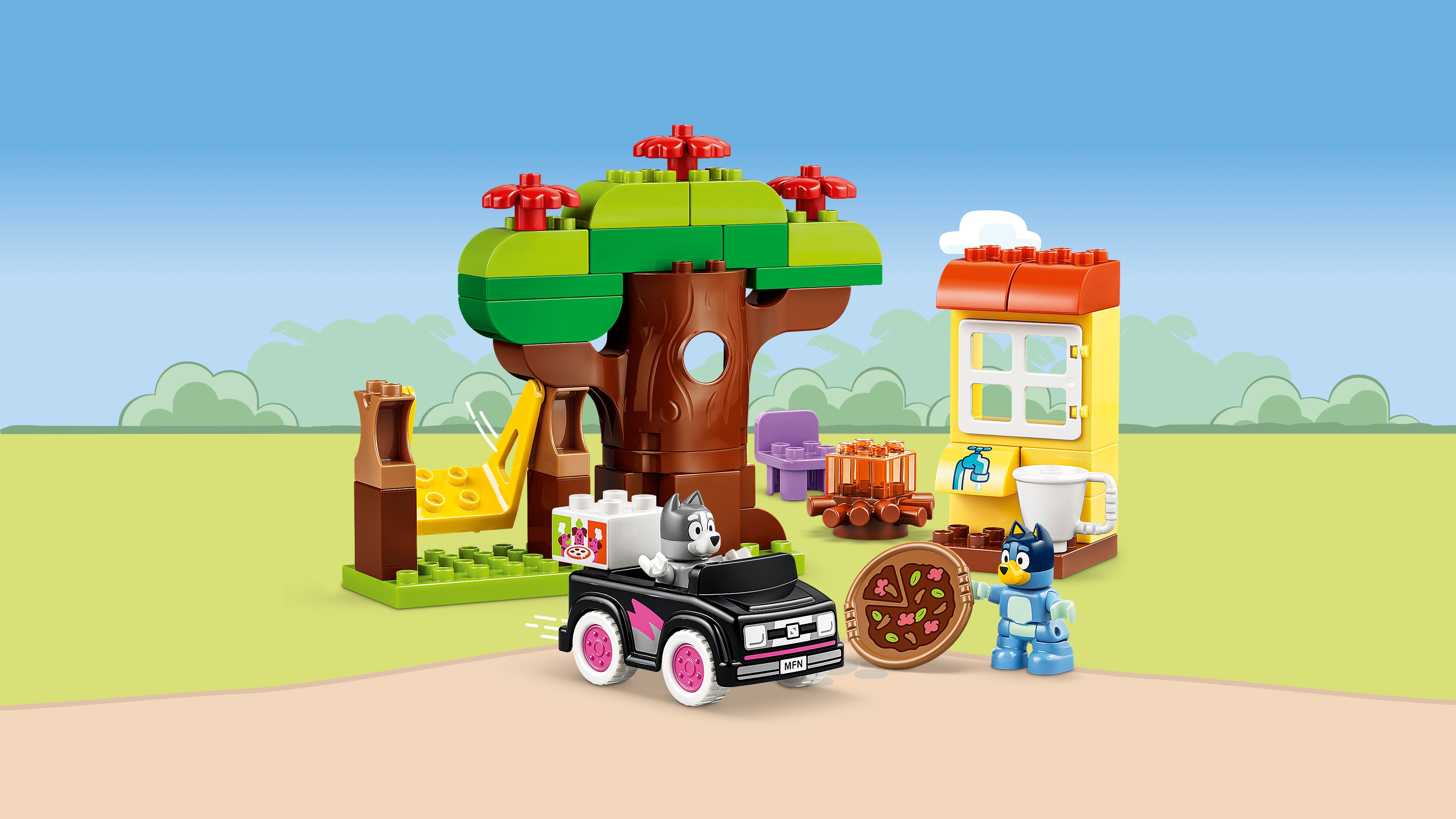 LEGO® DUPLO® Blue Pizzerki z Muffinką i Blue 10469
