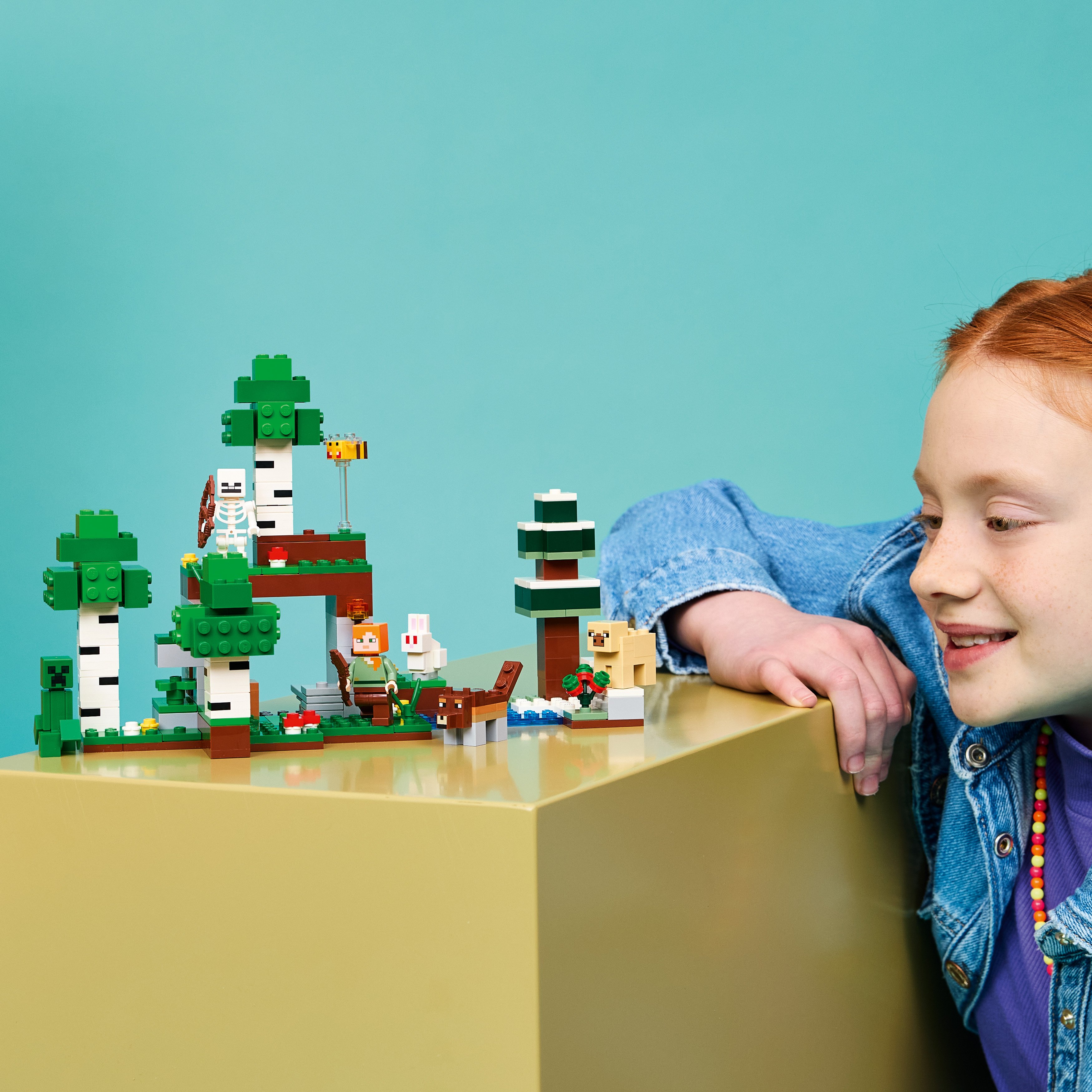 LEGO® Minecraft® Przetrwanie pierwszej nocy 21593, zabawka konstrukcyjna