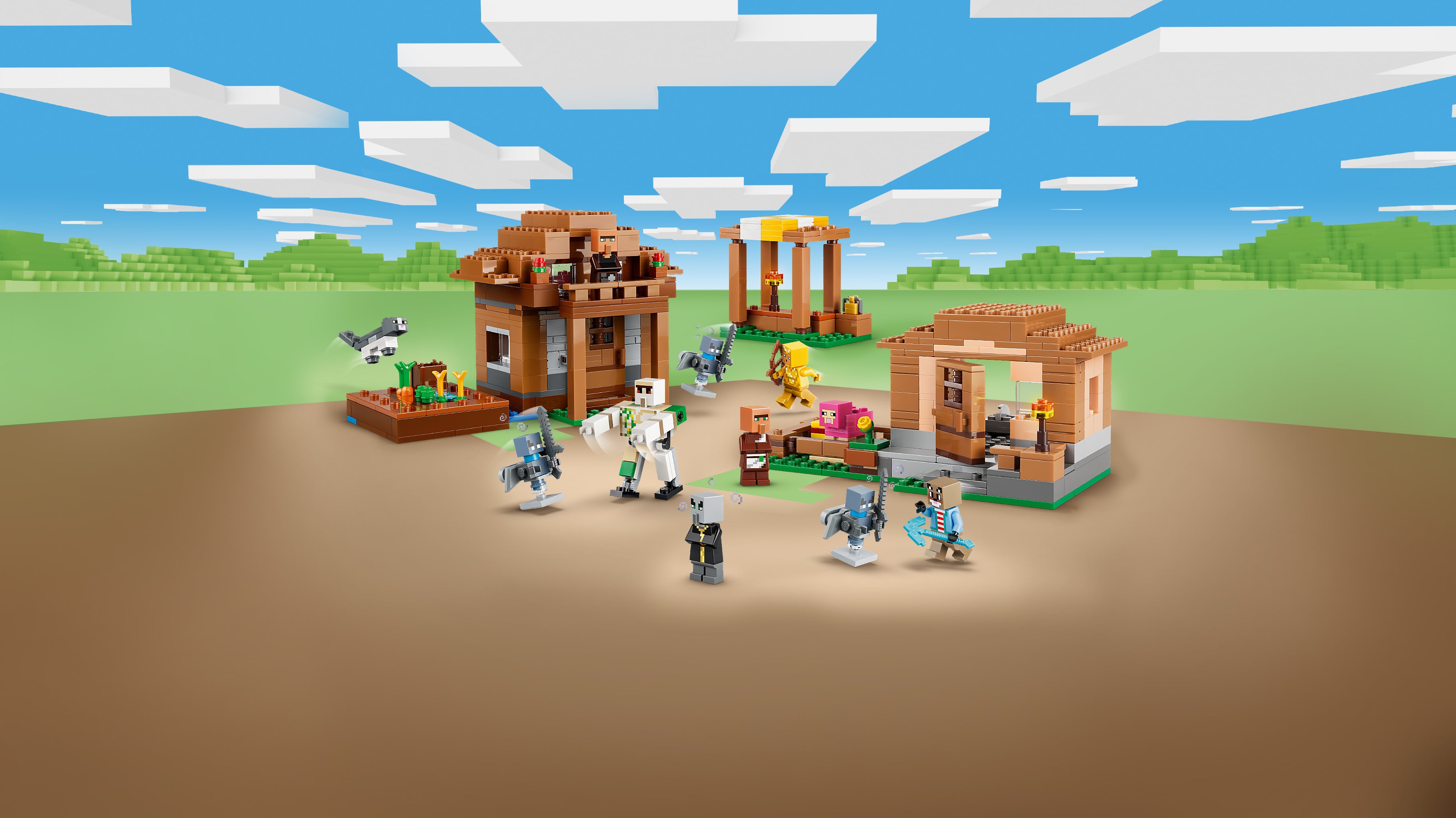 LEGO® Minecraft® Najazd przywoływaczy na wioskę 21596
