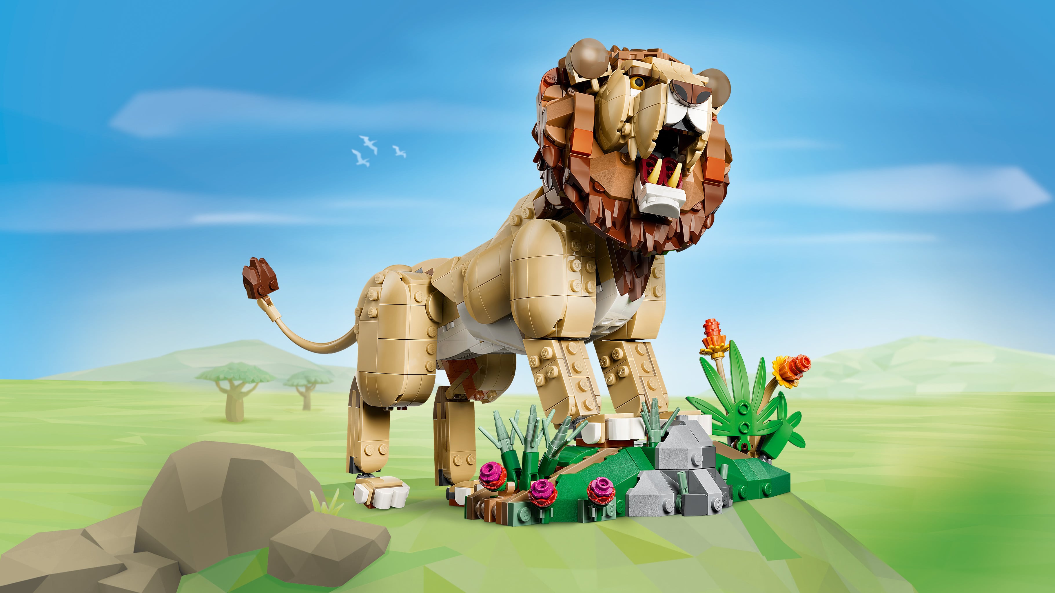LEGO® Creator 3 w 1 Dzikie zwierzęta: Dumny lew 31386
