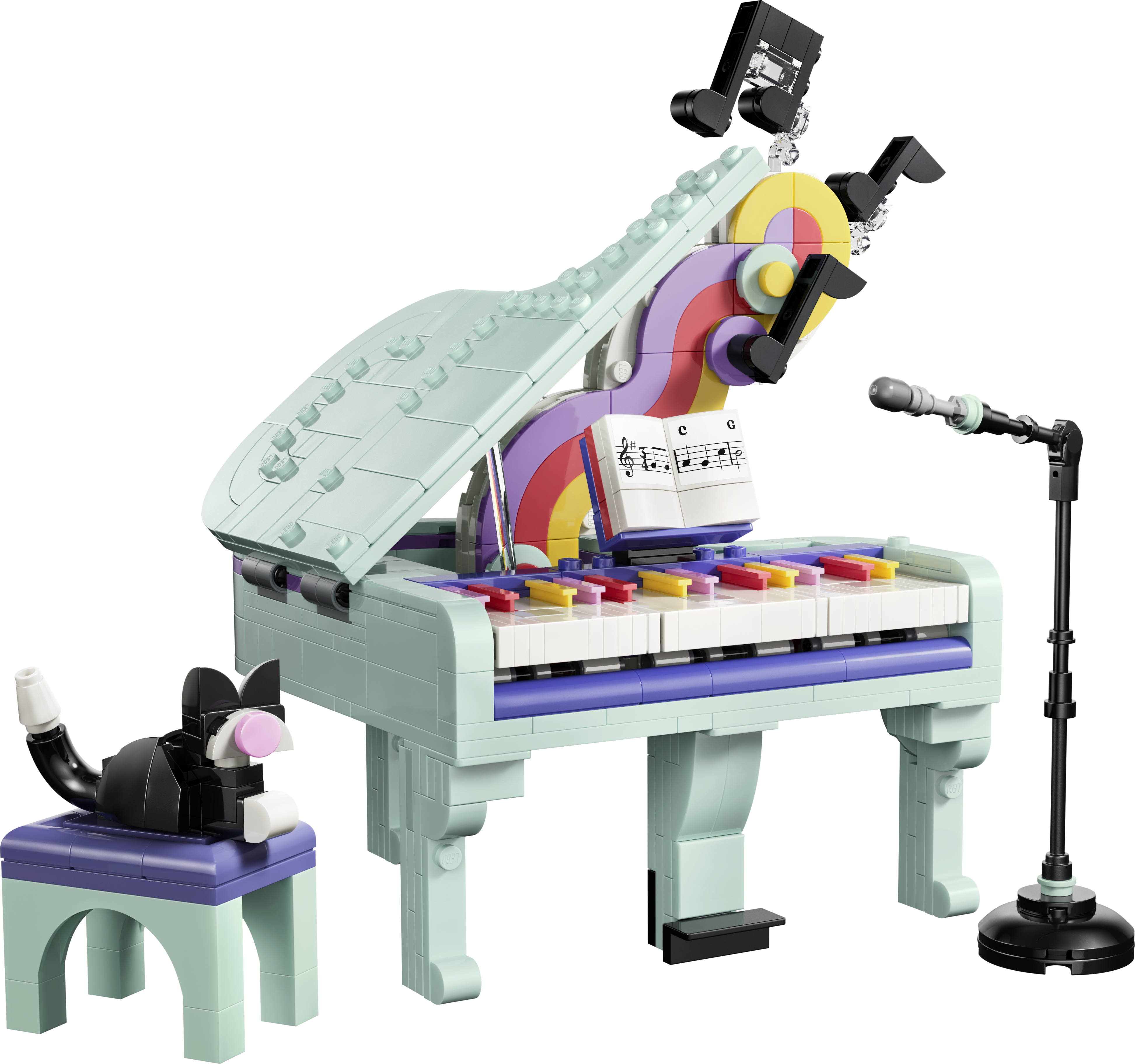 LEGO® Creator 3 w 1 Dekoracyjny fortepian z kotem 31392