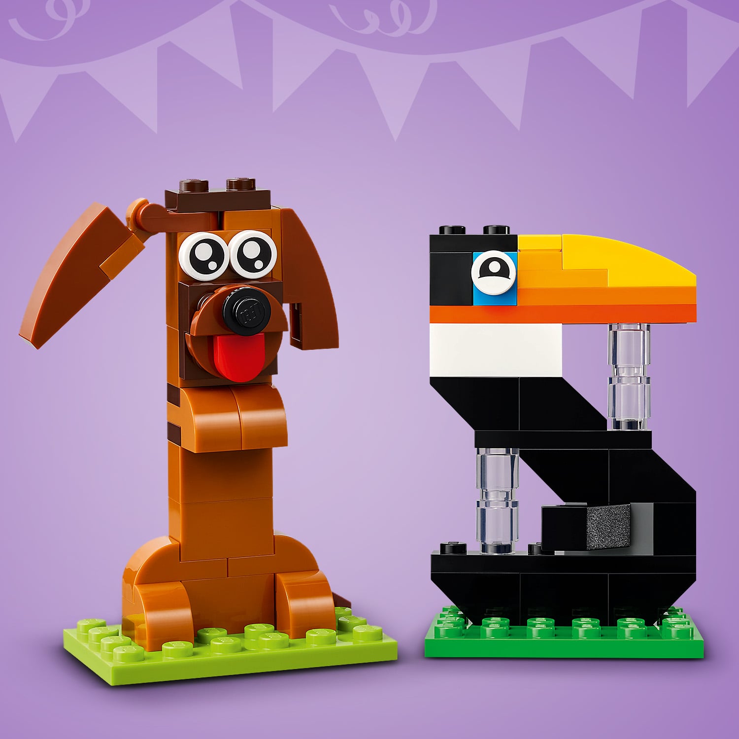 Dekoracja ze zwierzakami LEGO® Urodzinowe cyferki 40807