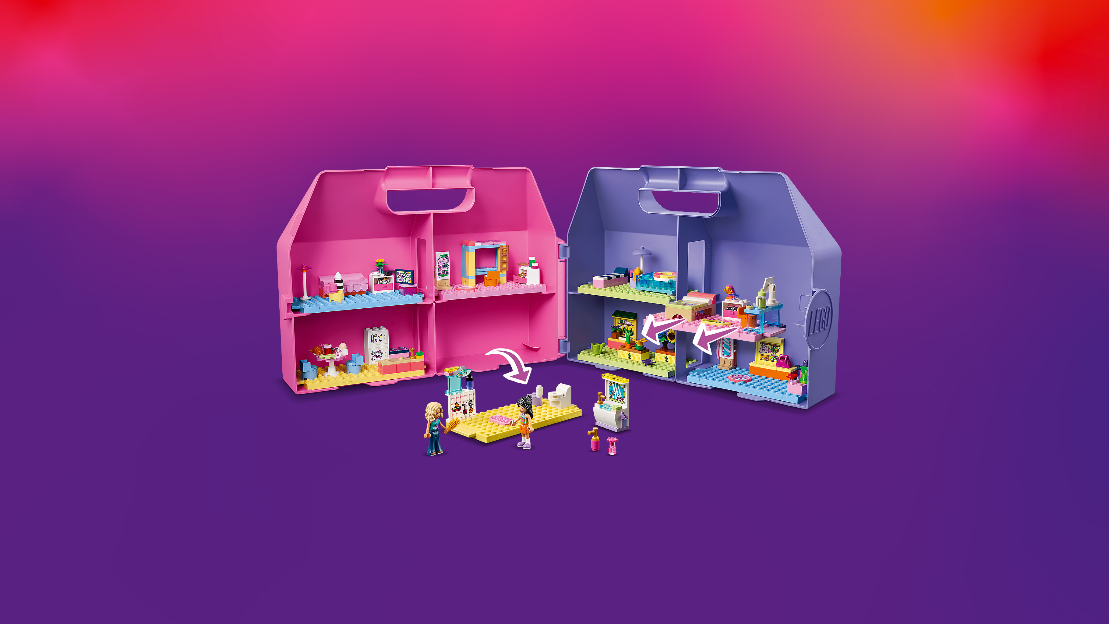 LEGO® Friends Kreatywna walizka z domkiem dla lalek 42697