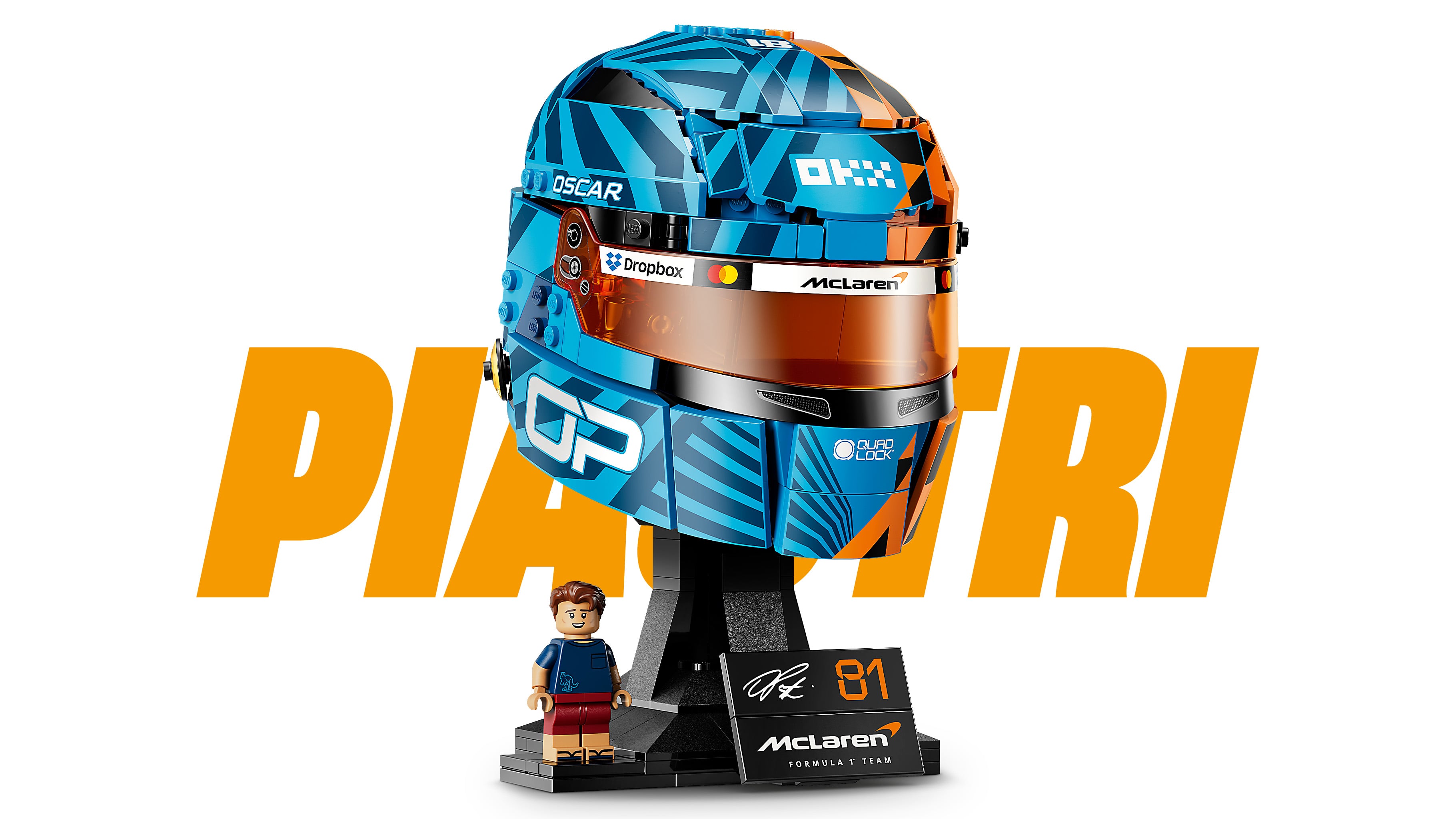 LEGO® Editions Kask Oscar Piastri McLaren Mastercard F1® Team 43017