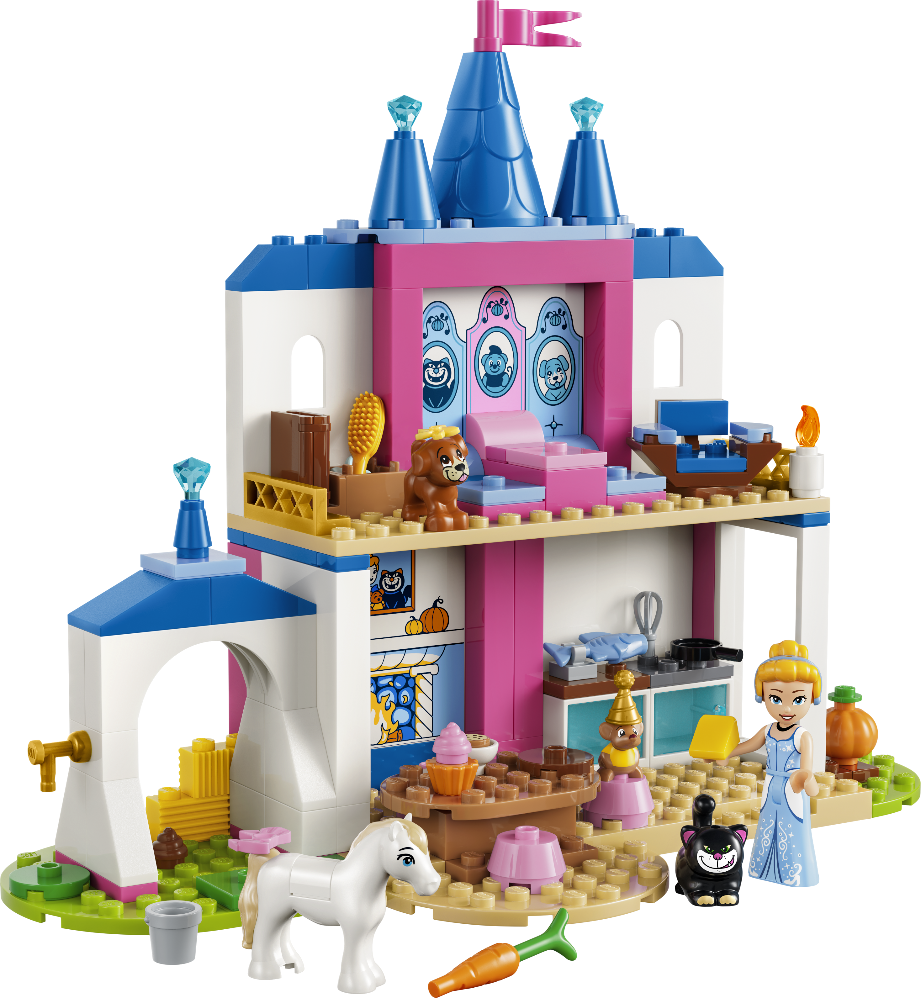 LEGO® │ Disney Princess Zamek Kopciuszka i jej zwierzęcych przyjaciół 43283