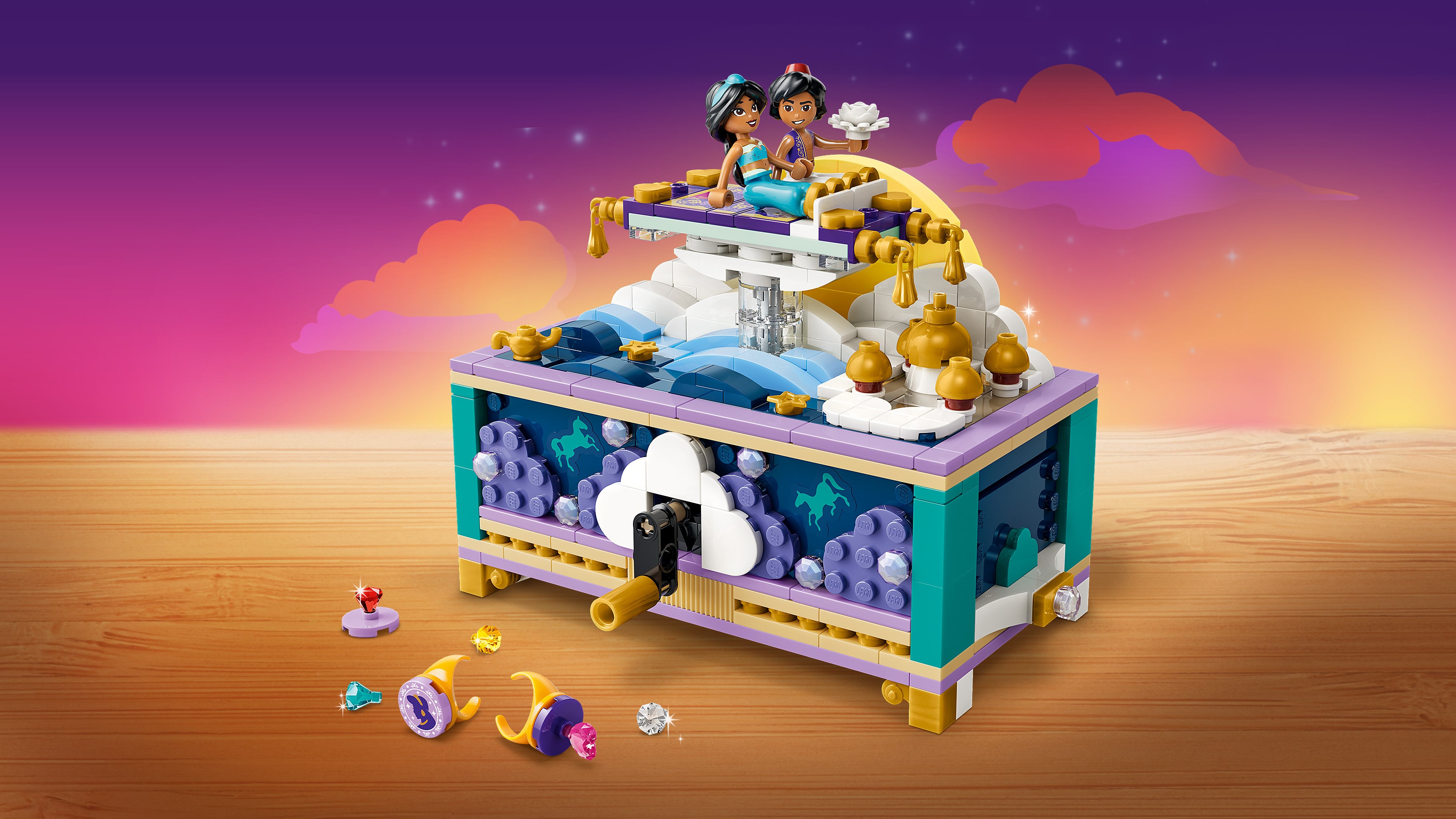 LEGO® ǀ Disney Princess Szkatułka na biżuterię Dżasminy 43295