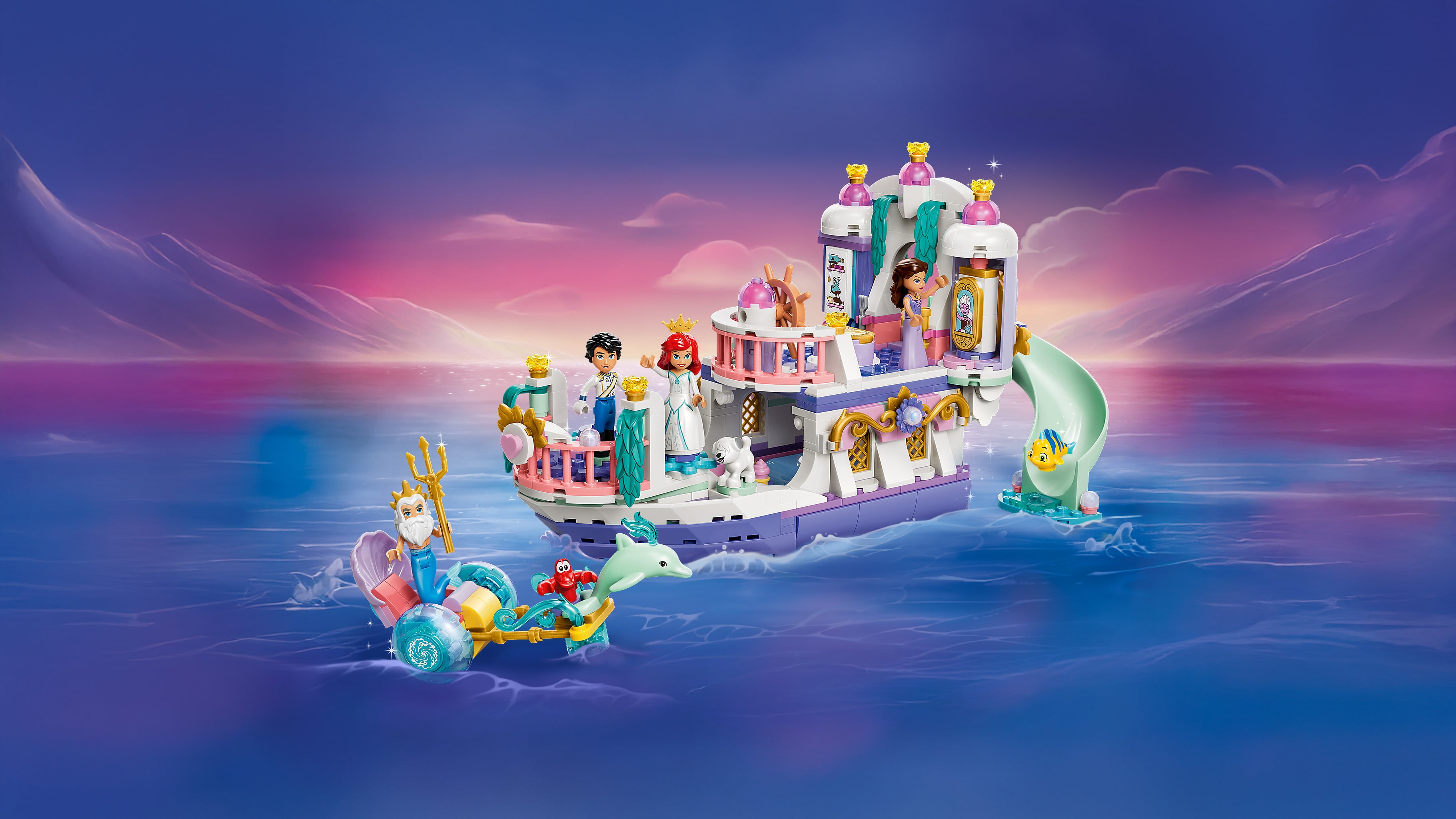 LEGO® ǀ Disney Princess Królewska łódź weselna Arielki 43299