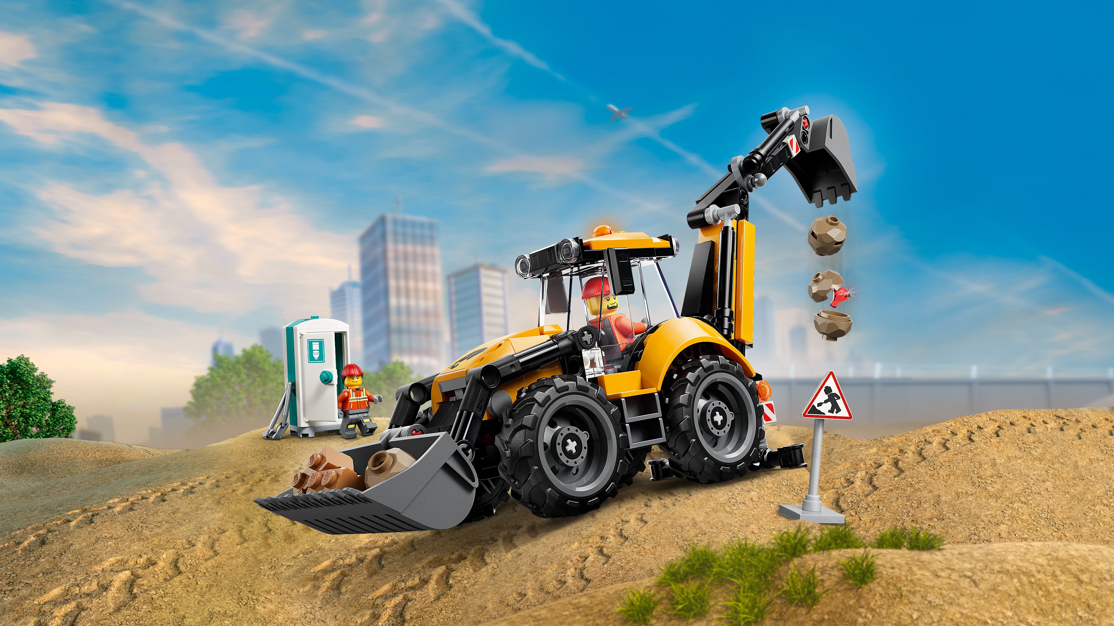 LEGO® City Żółta koparko-ładowarka 60480
